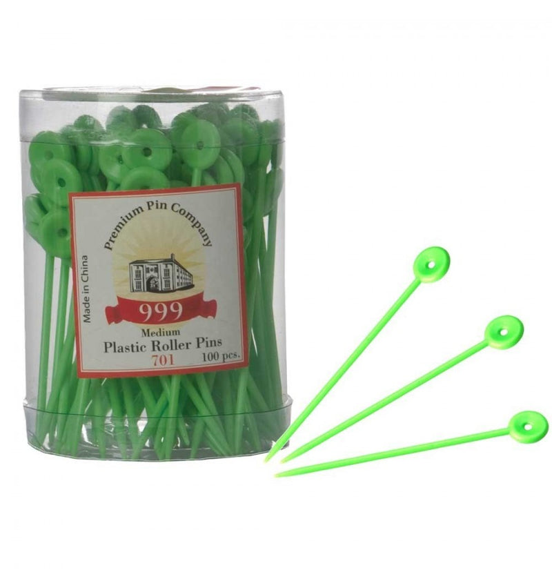 Premium Pin Company 999 Medium Plastic Roller Pins – 701 100pc