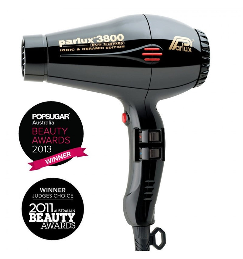 Parlux 3800 Ionic and Ceramic Hair Dryer – Black