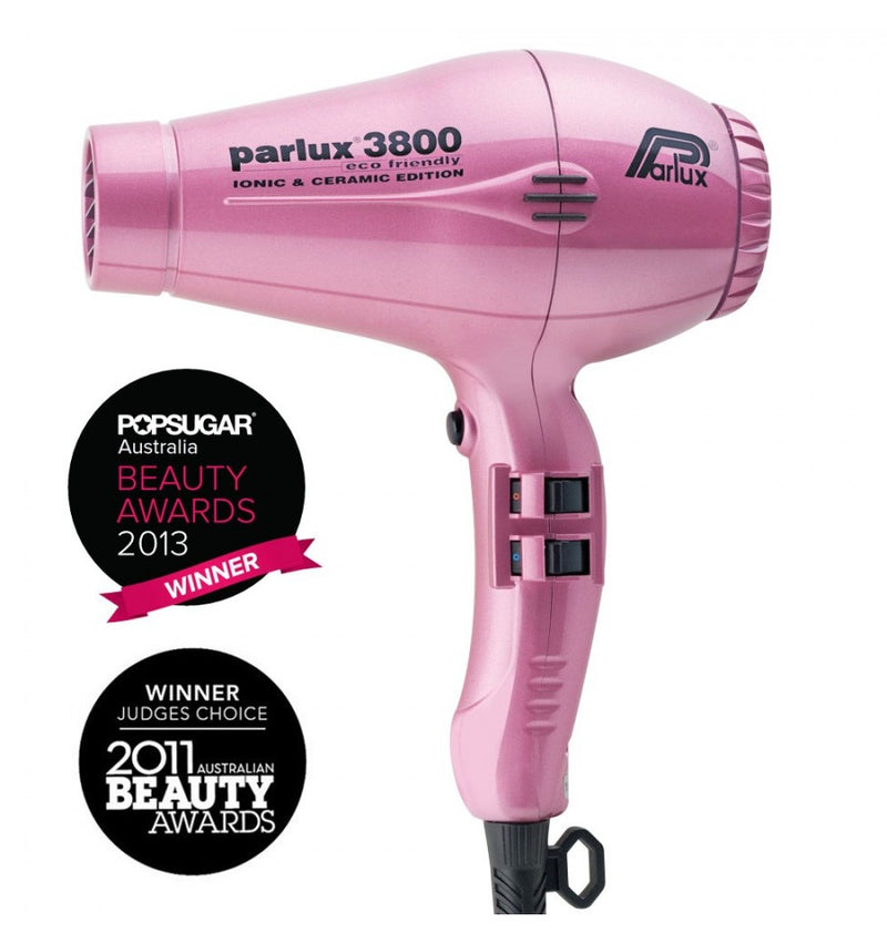 Parlux 3800 Ionic and Ceramic Hair Dryer – Pink