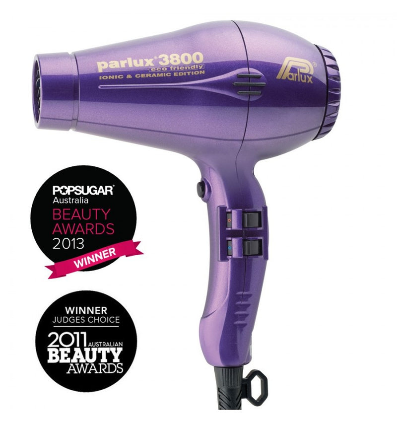 Parlux 3800 Ionic and Ceramic Hair Dryer – Purple