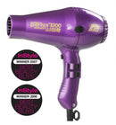 Parlux 3200 Compact Ionic and Ceramic Hair Dryer 1900W Purple Hair Dryer Parlux