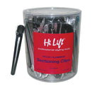 Hi Lift Nylon Aluminium Sectioning Clips Black 36 Piece Tub Hair Clips Hi Lift