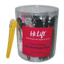 Hi Lift Nylon Aluminium Sectioning Clips Assorted Colours 36 Piece Tub Hair Clips Hi Lift