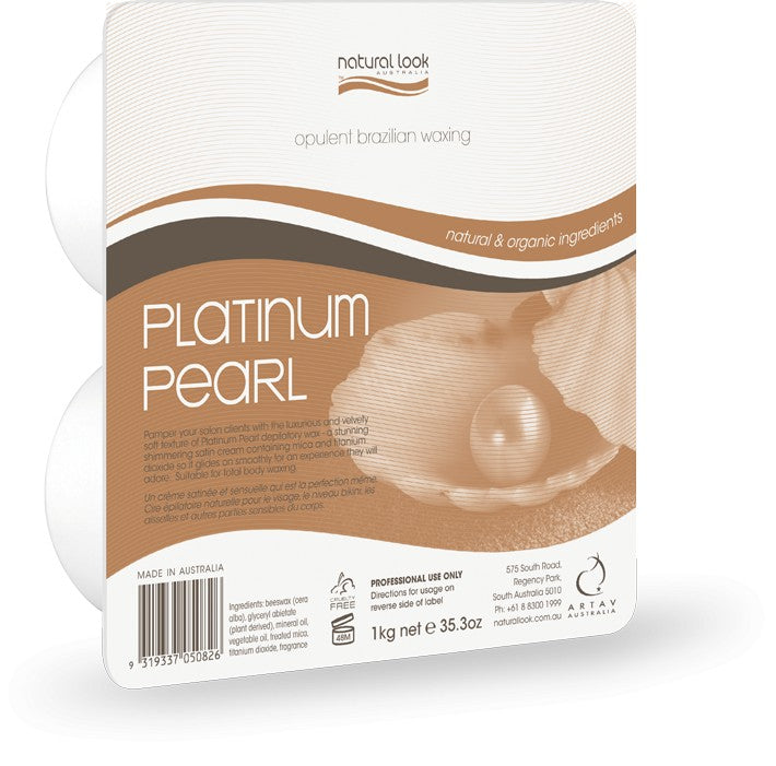 Natural Look Platinum Paradise Hard Wax 1kg Waxing Natural Look