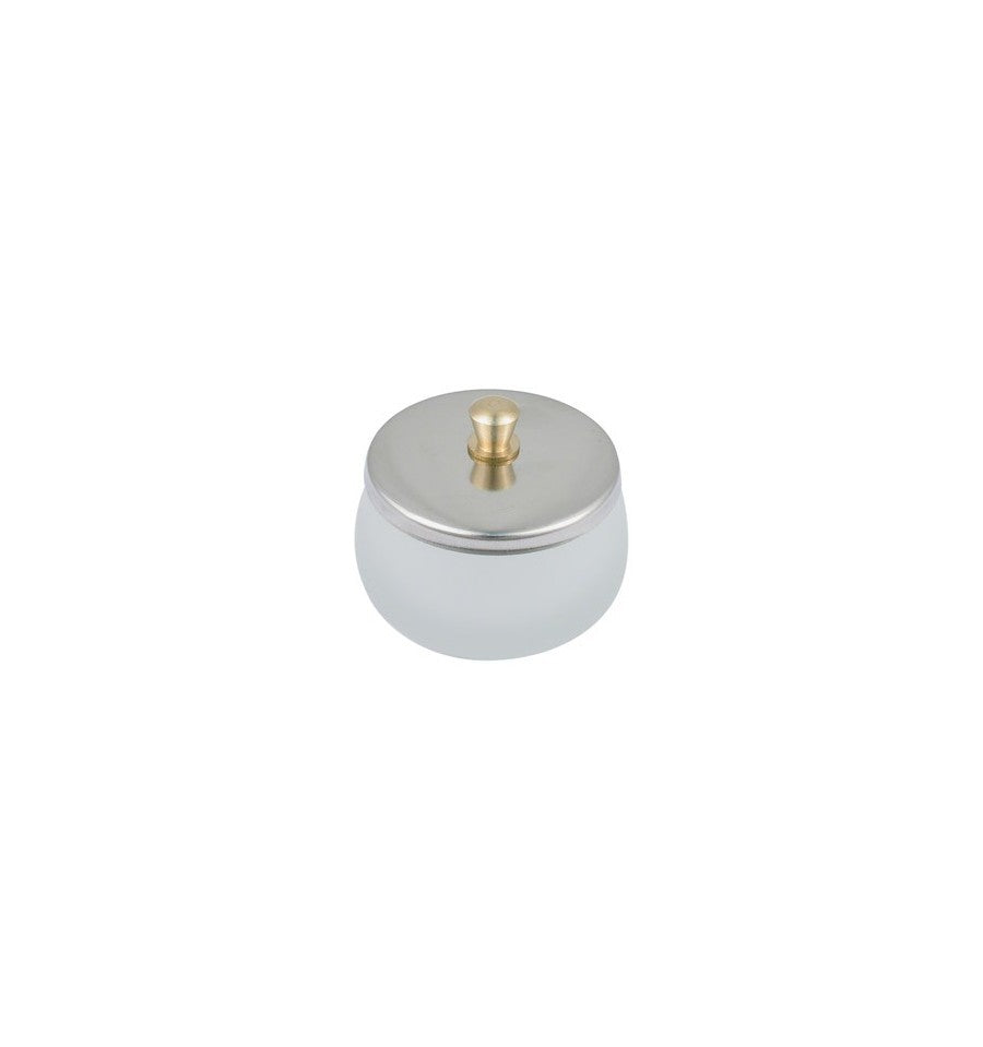 Hawley Dappen Dish Frosted with Lid #4017FR Nail Equipment - Accessories Hawley