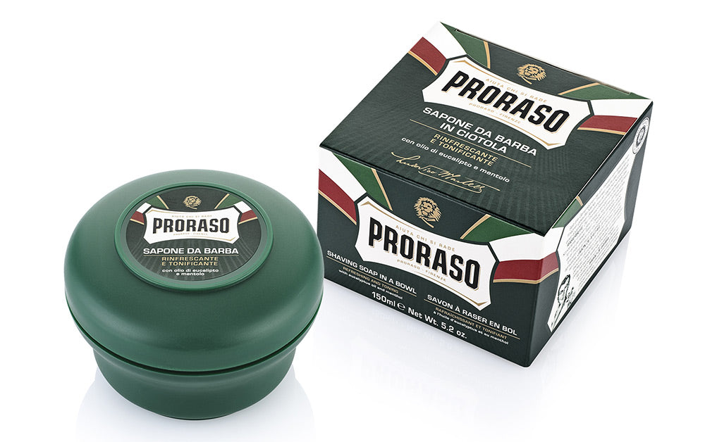 Proraso Shaving Soap in a Bowl Eucalyptus and Menthol 150ml Shaving Products Proraso