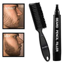 BOB Beard Filler Pen Kit With Brush - Black Hair Fibers Bob