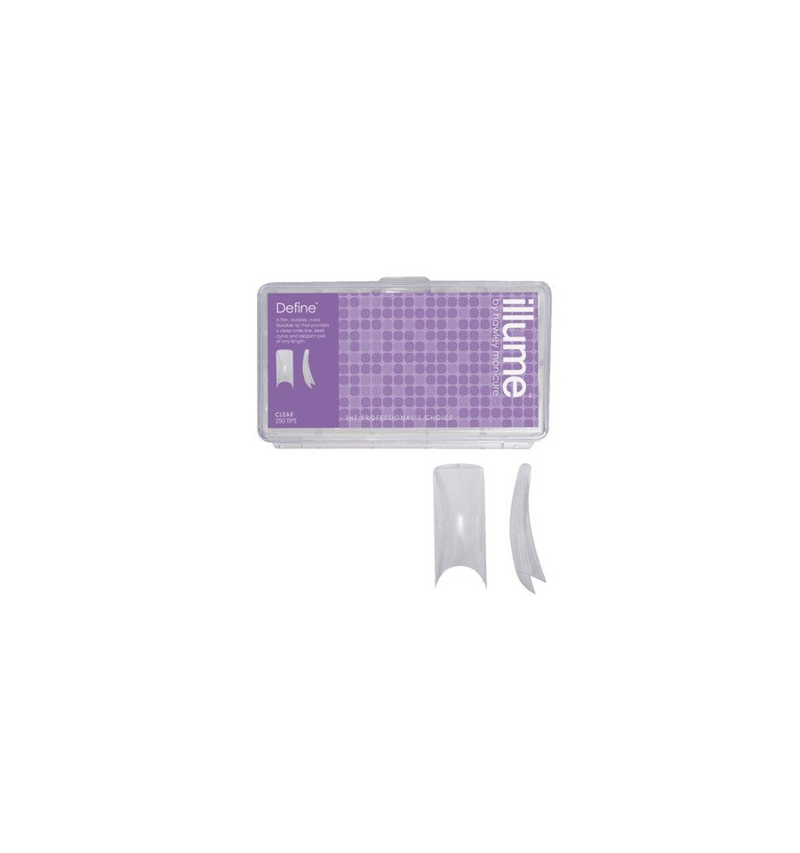 Hawley Illume Define Clear Tips 250ct #15522 Nail Tips Hawley