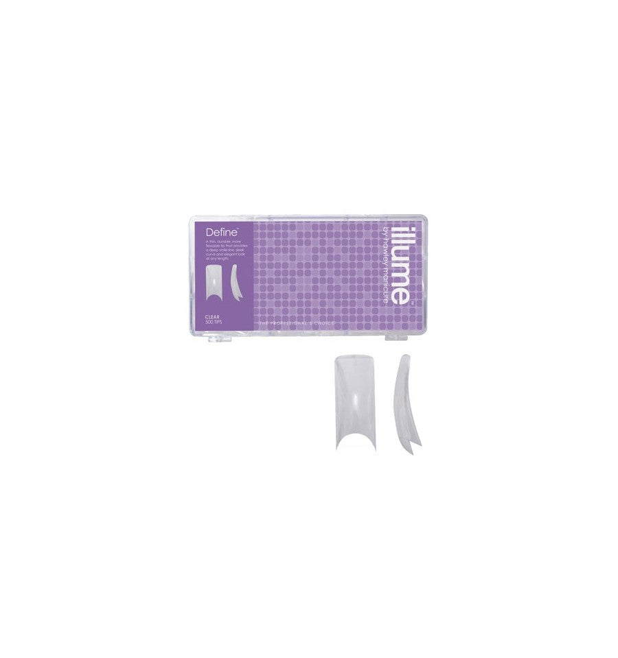 Hawley Illume Define Clear Tips 500ct #15523 Nail Tips Hawley