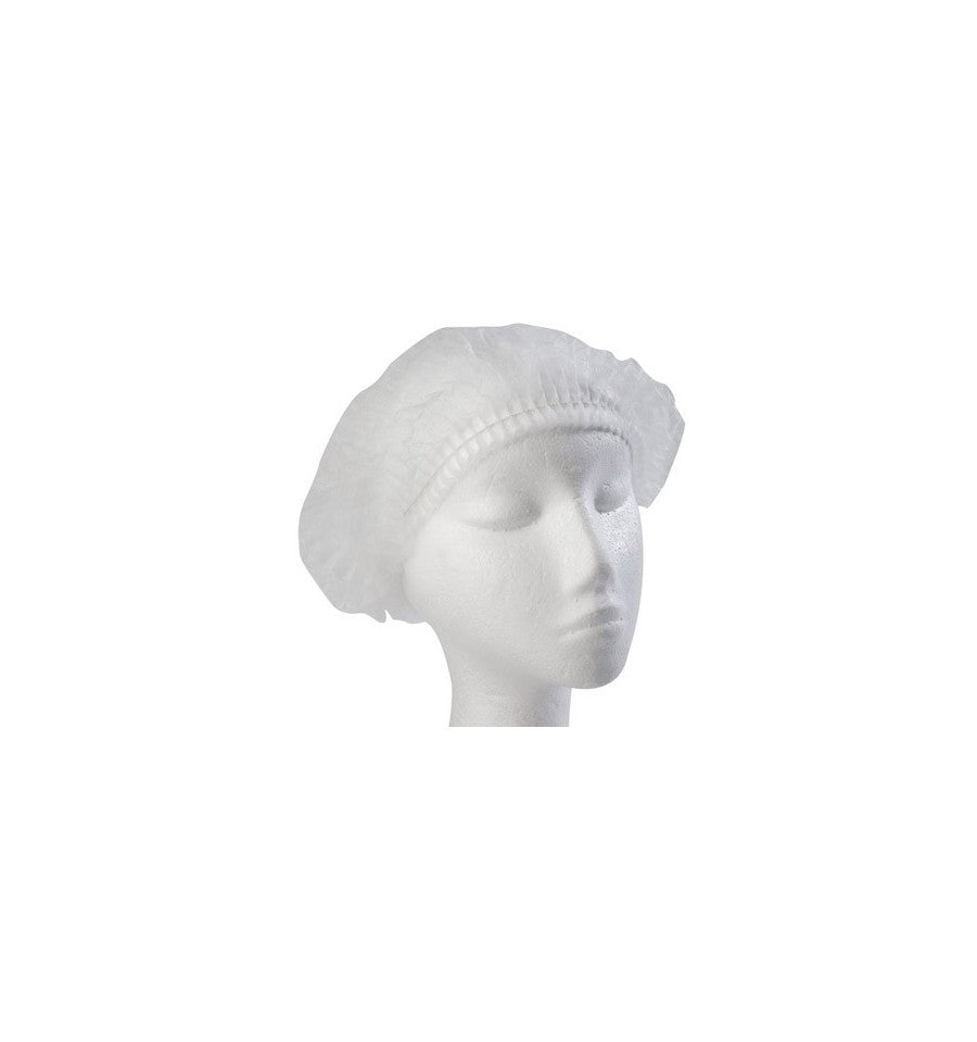 Hawley Disposable Mushroom Cap White 100pk #18030 Salon - Spa Disposables Hawley