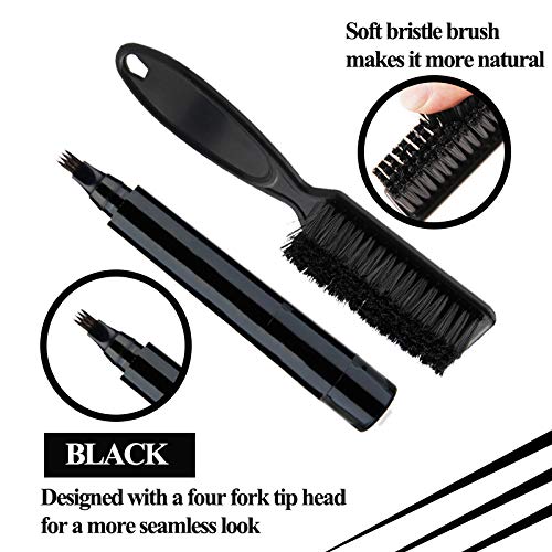 Beard Filler Pen Kit With Brush - Dark Brown