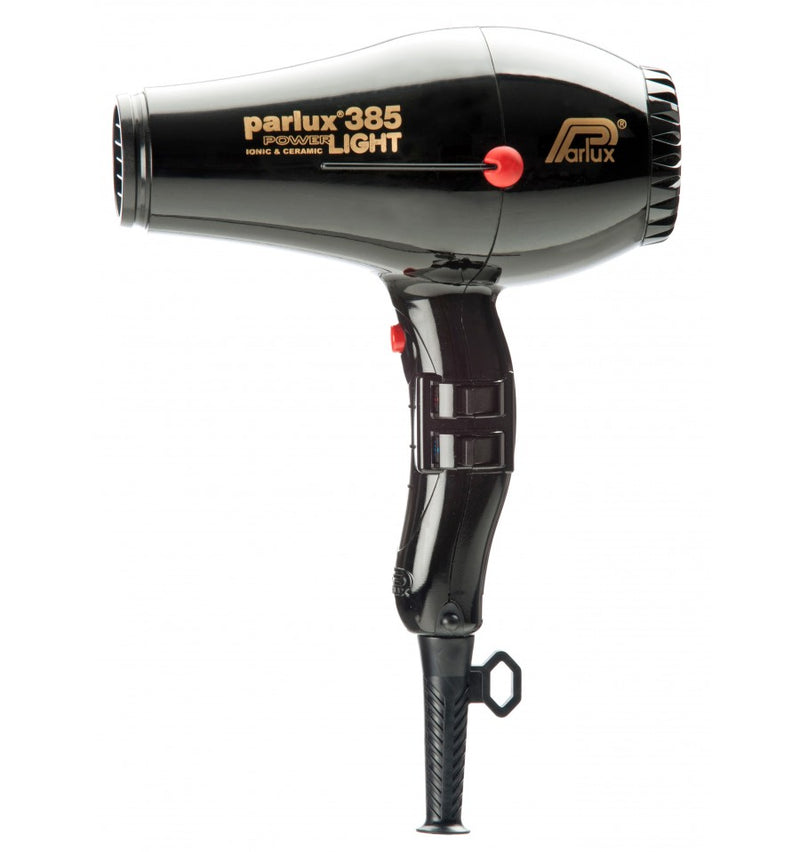 Parlux 385 Power Light Ceramic and Ionic Hair Dryer, Black