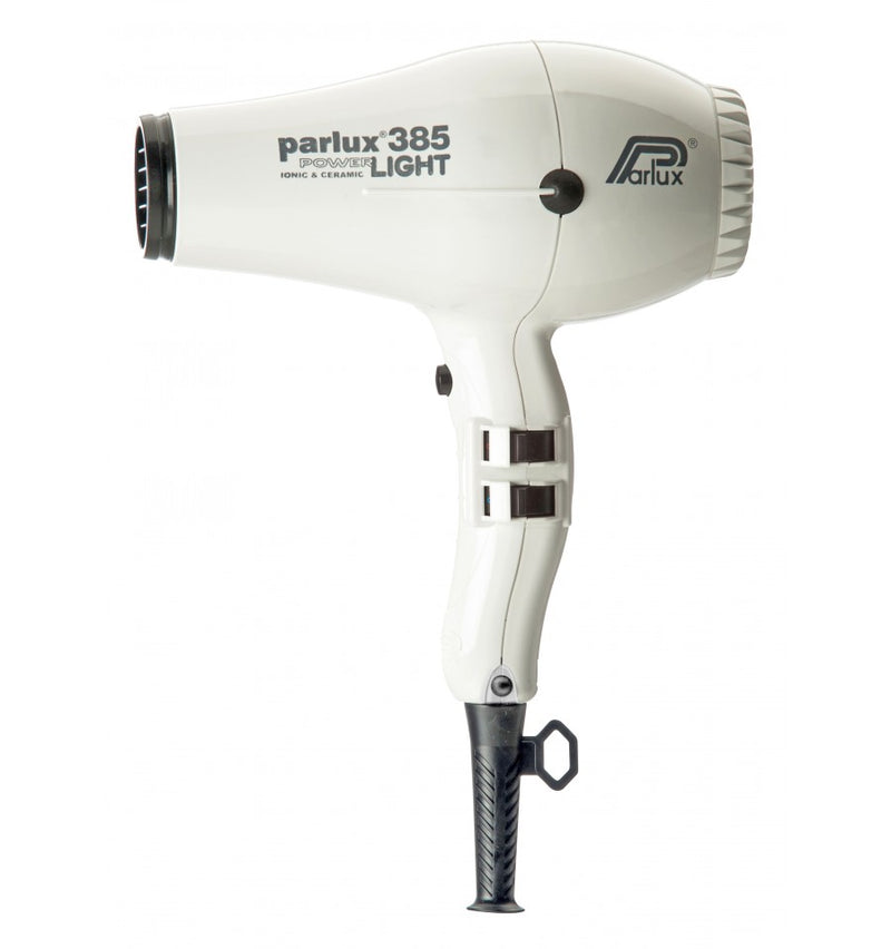 Parlux 385 Power Light Ceramic and Ionic Hair Dryer, White