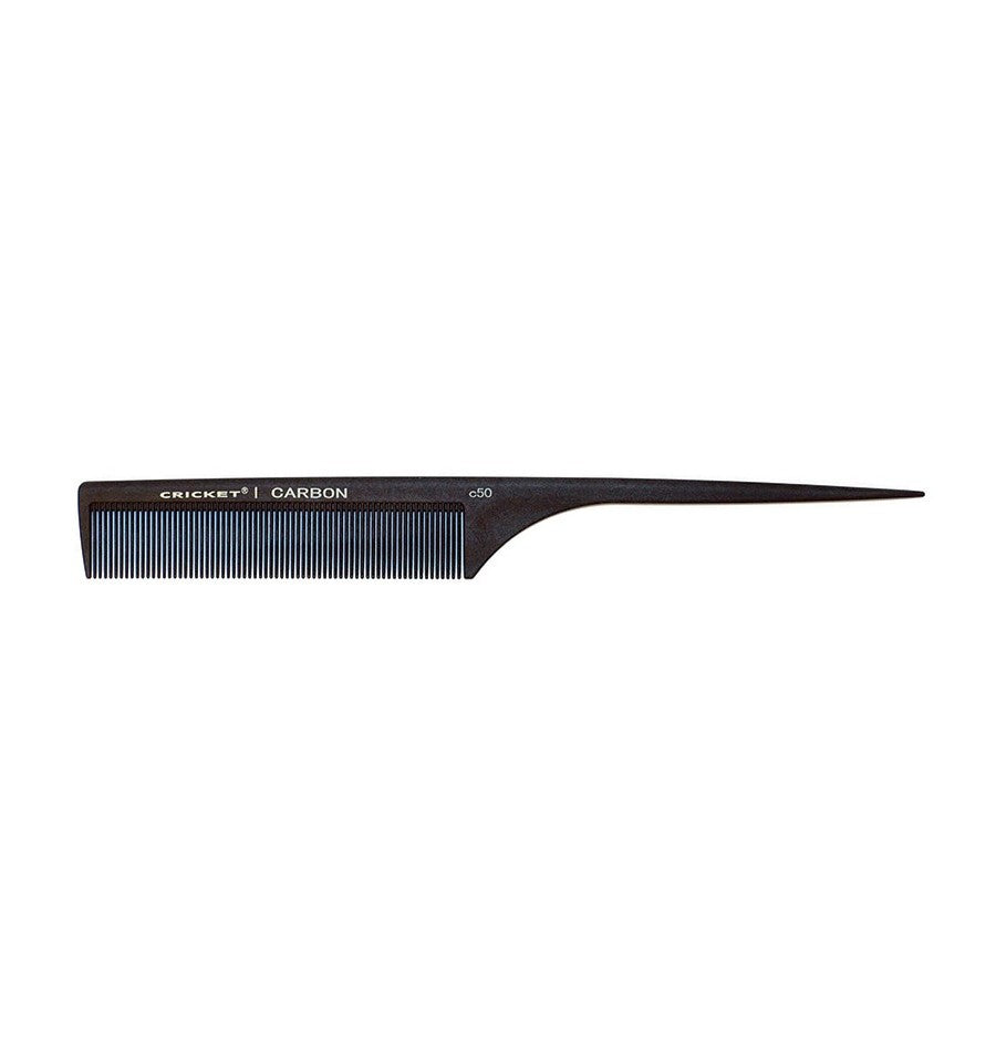 Cricket Carbon Comb Fine Toothed Rattail C50 Comb Cricket