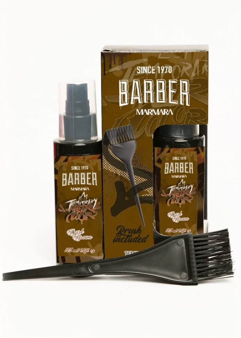 Marmara Barber Temporary Moustache, Beard and Hair Colour Dark Brown 125ml