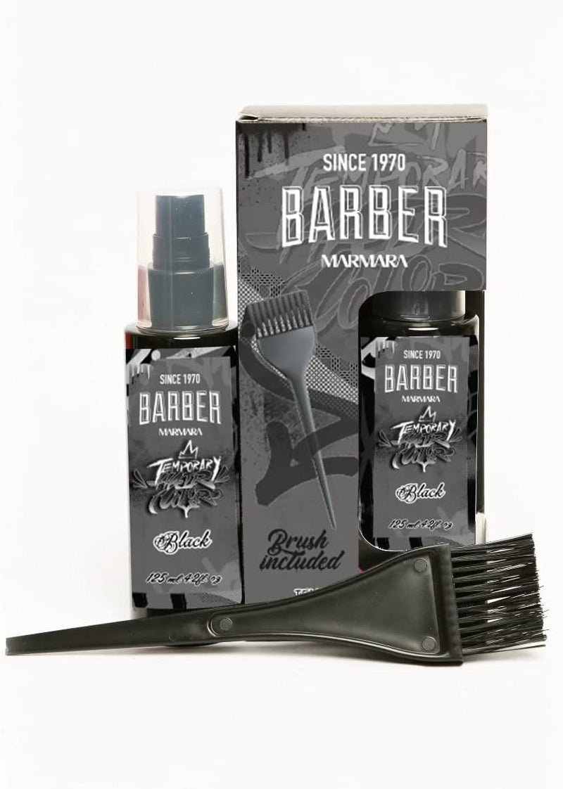 Marmara Barber Temporary Moustache, Beard and Hair Colour Black 125ml