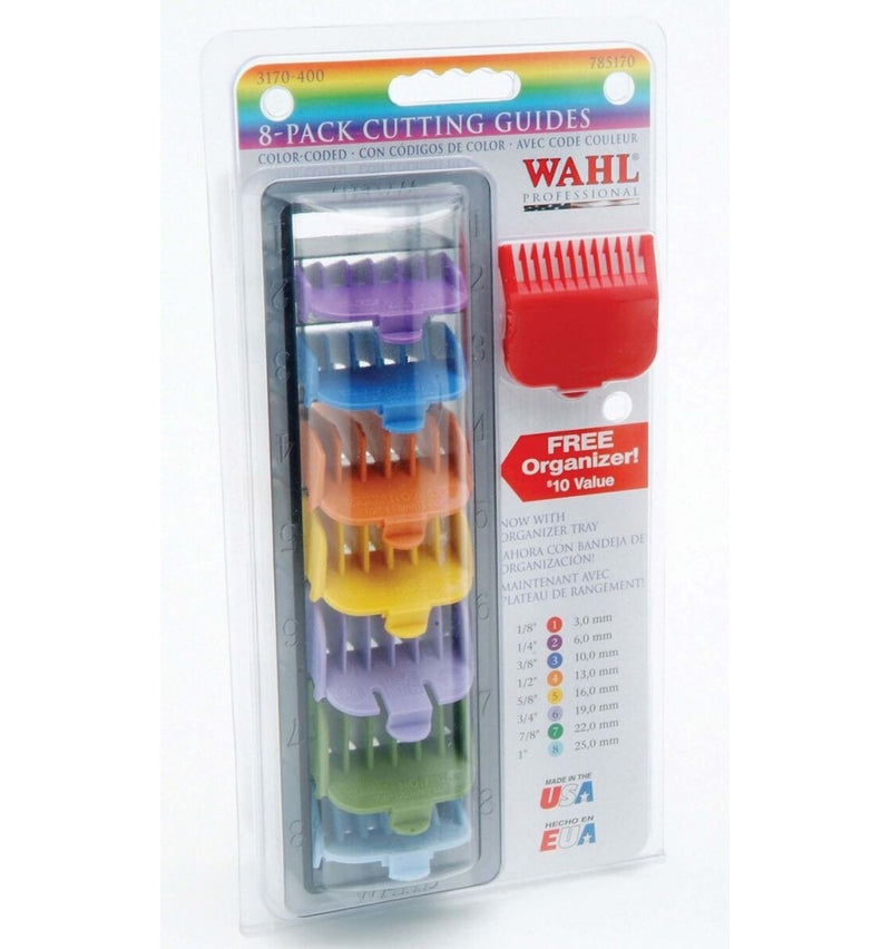 Wahl Clipper Attachment Set 1 - 8 coloured (8 Pack)