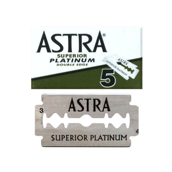 Astra Superior Platinum Double Edge Blades Tower 1 Pack of 5 Blades