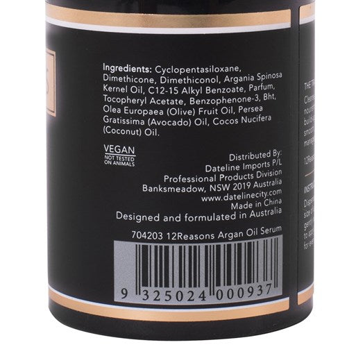 12 Reasons Argan Oil Serum 100ml Hair Oil and Serum 12 Reasons