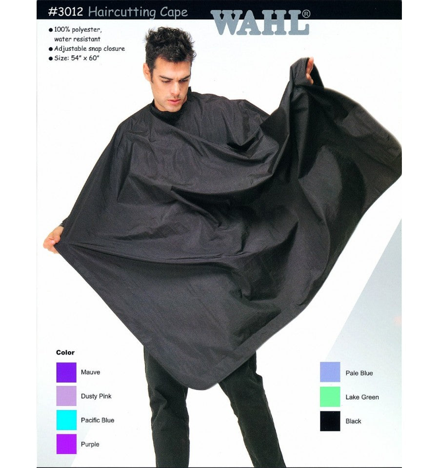 Wahl Polyester Hair Cutting Cape Black WP3012 Capes Wahl