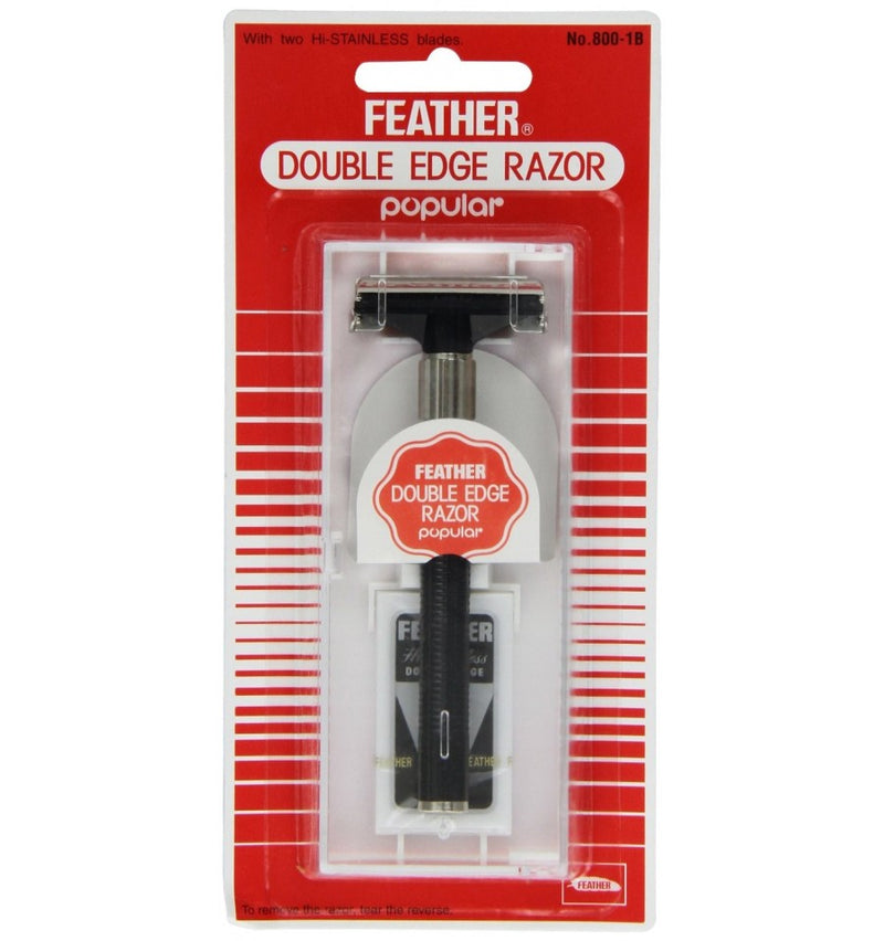 Feather Double Edge Razor With packet of 2 blades