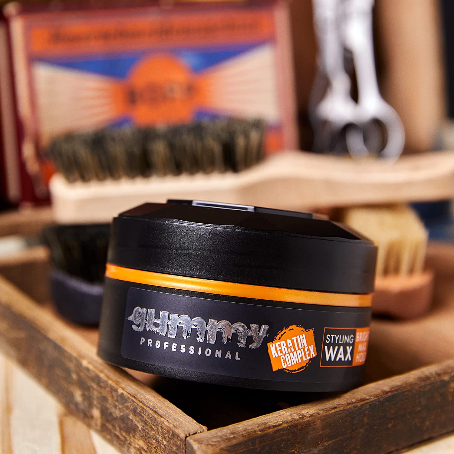 Gummy Professional Bright Finish Orange Hair Styling Wax 150ml Hair Wax Gummy