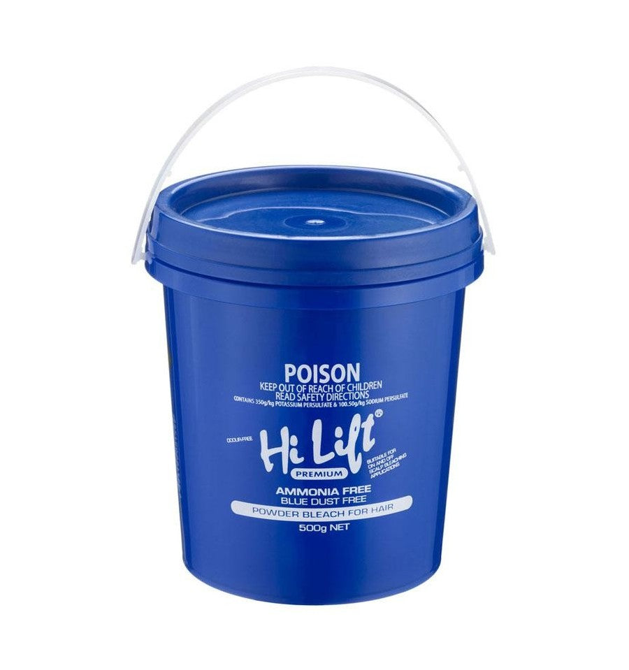 Hi Lift Ammonia Free Blue Bleach 500g Bag Bleach - Lighteners Hi Lift