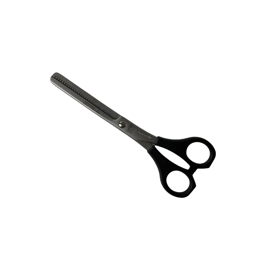Bob Black Handle 6 inch Thinning Scissors Made In Italy Scissors Bob