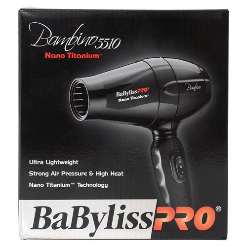 BaByliss PRO Bambino 5510 Travel Hair Dryer 1200w