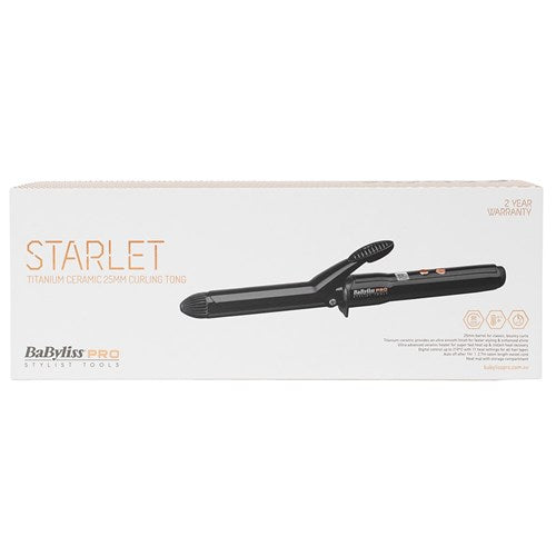 BaBylissPRO Starlet Titanium Ceramic Curling Iron 25mm Curling BaBylissPRO