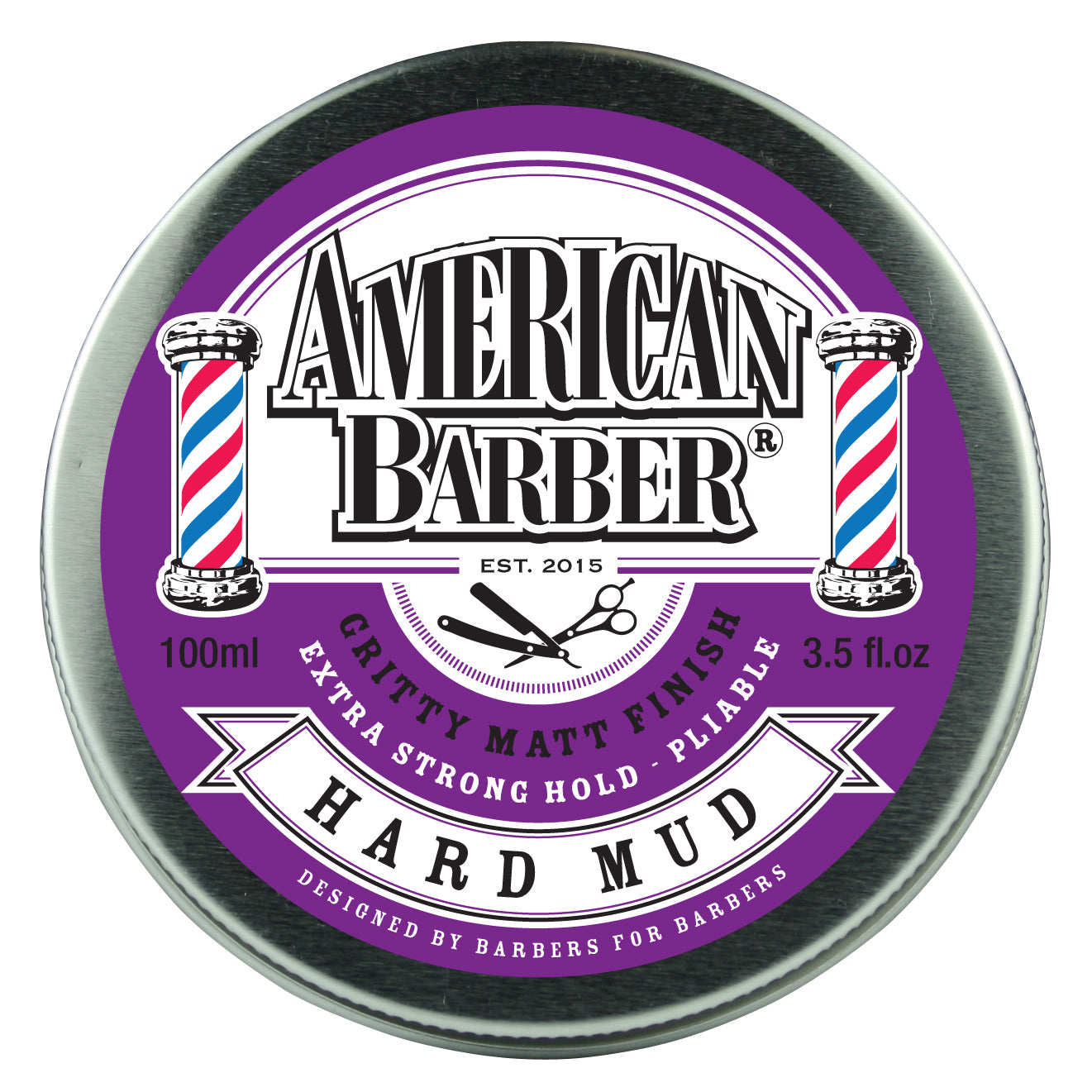 American Barber Hard Mud 100ml Hair Styling Product American Barber