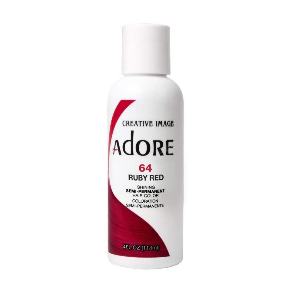 Adore Semi Permanent Hair Colour No. 64 Ruby Red 118ml Hair Colours - Semi Permanent Adore