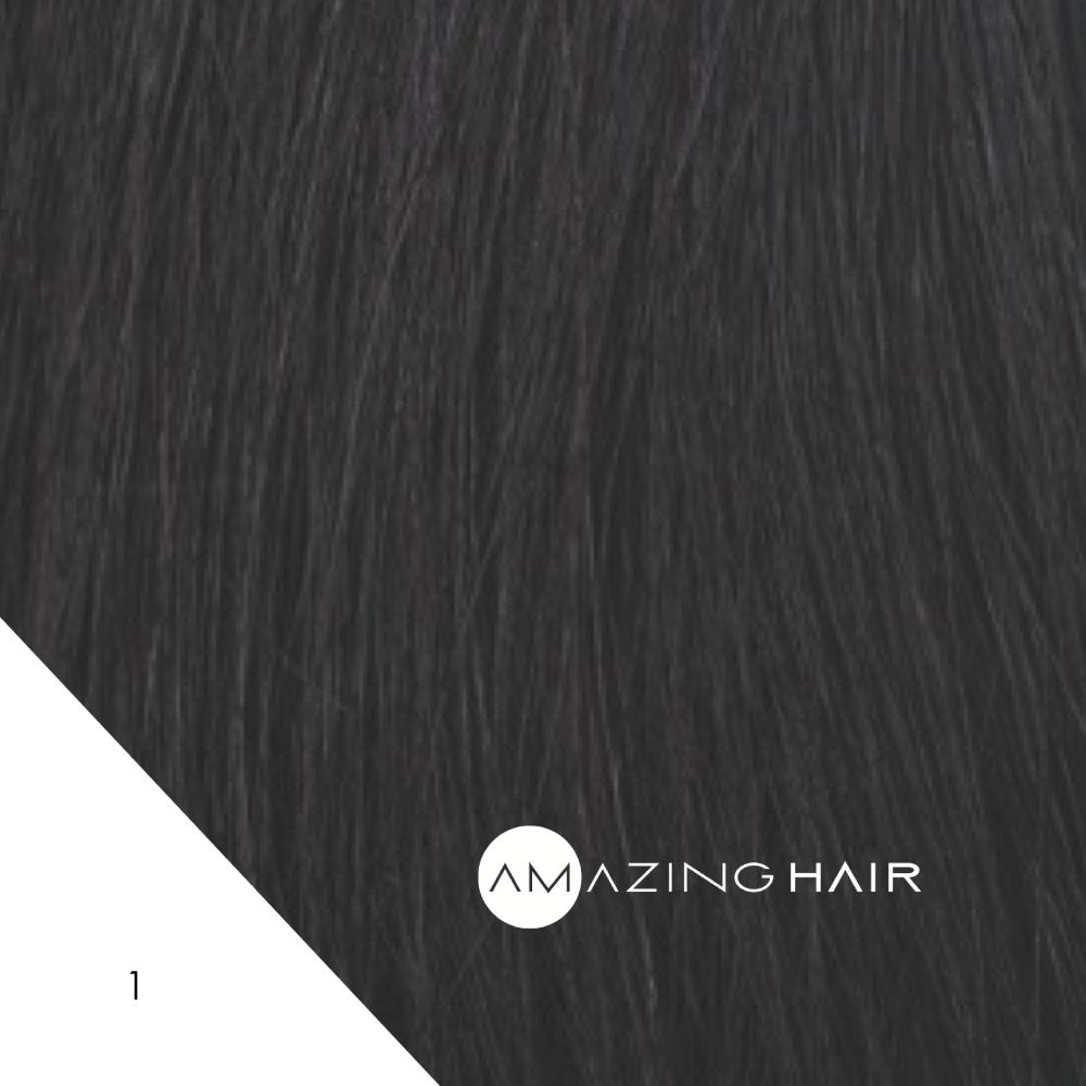 Amazing Hair Synthetic Clip-In Hair Extensions 5pc 24inch #1 Black Extensions Amazing Hair