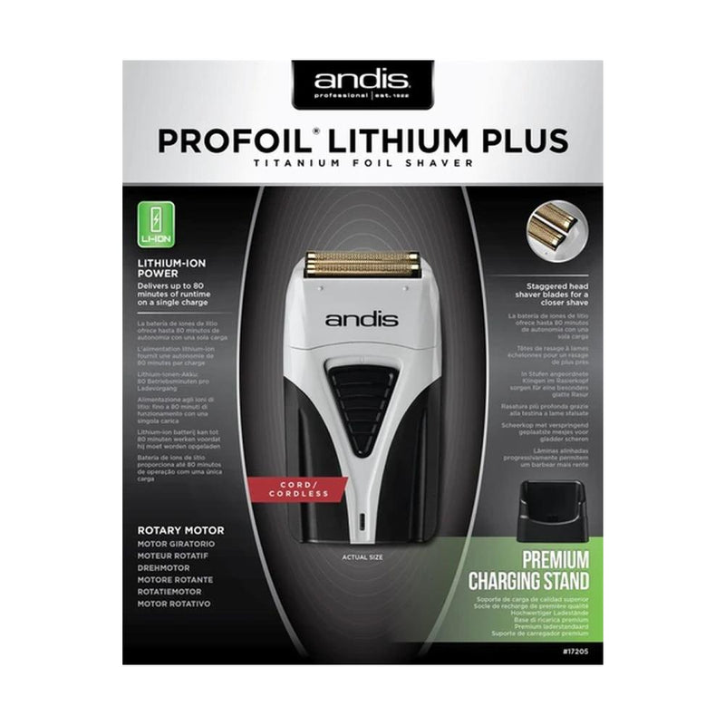 Andis Profoil Lithium Plus Shaver Box Packaging