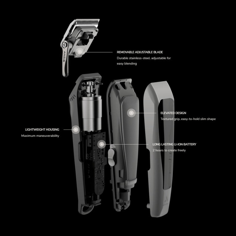 Andis reVITE Cordless Clipper Grey Features 3