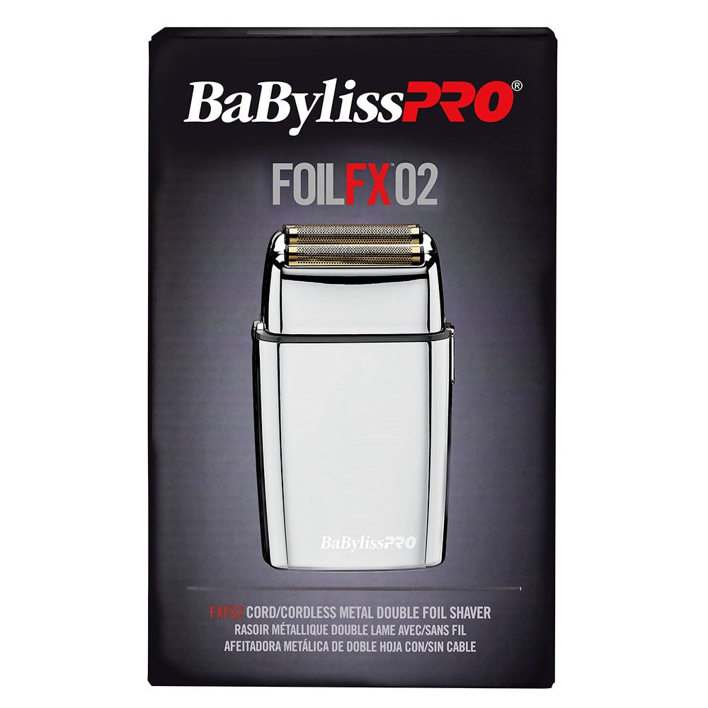 BaBylissPRO Double Foil FX02 Shaver Silver Foil Shaver BaBylissPRO