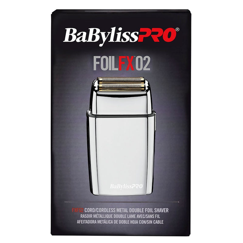 BaByliss PRO FoilFX02 Silver Metal Double Foil Shaver