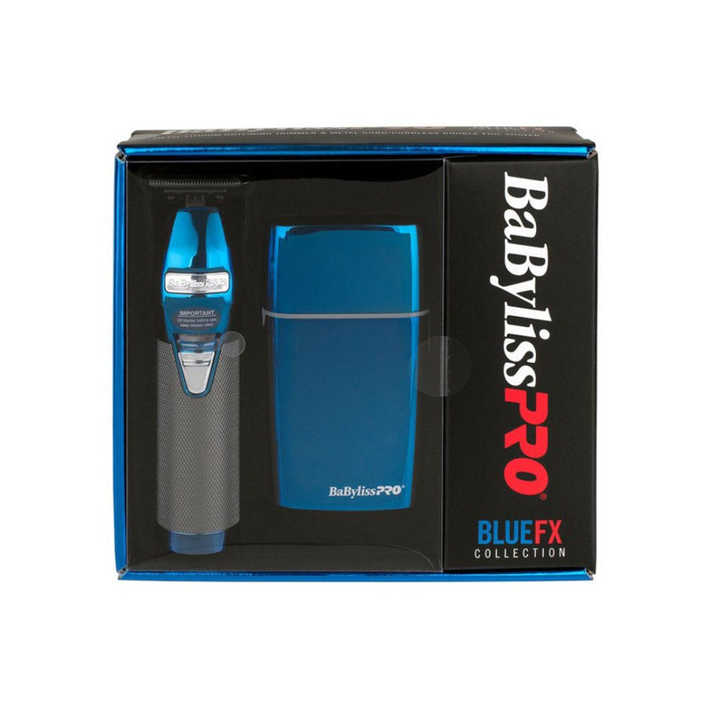 BaBylissPRO Blue FX Outlining Trimmer & Shaver Set Packaging