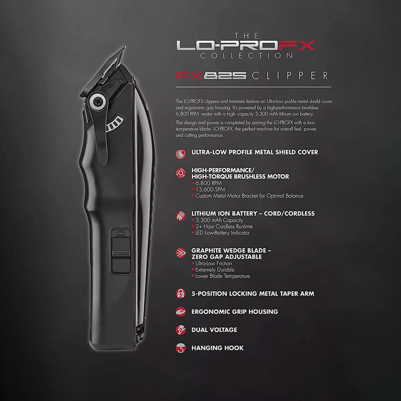 BaByliss LO-PRO FX Clipper FX825 Features