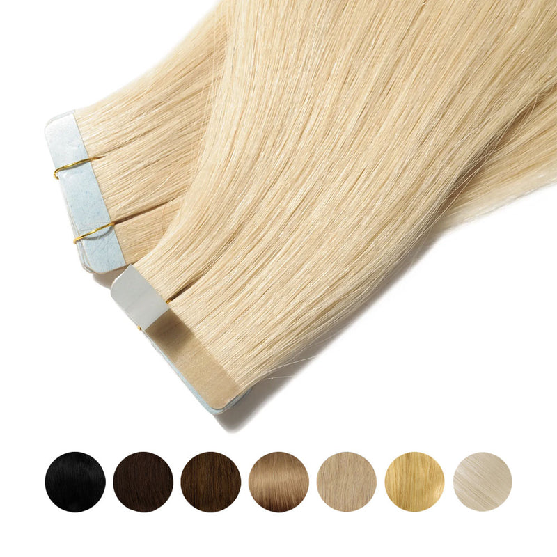 Base Hair Tape 20pc Hair Extensions 18" 20" 24" All Colours
