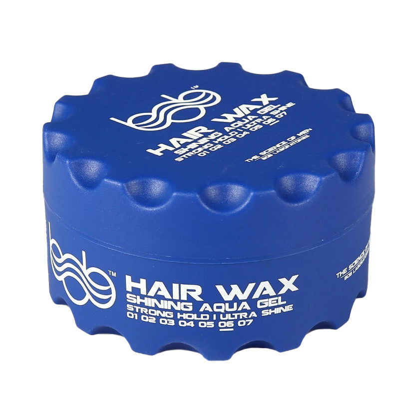 Bob Hair Wax Shining Aqua Gel Strong Hold Ultra Shine Blue 150ml Hair Wax Bob