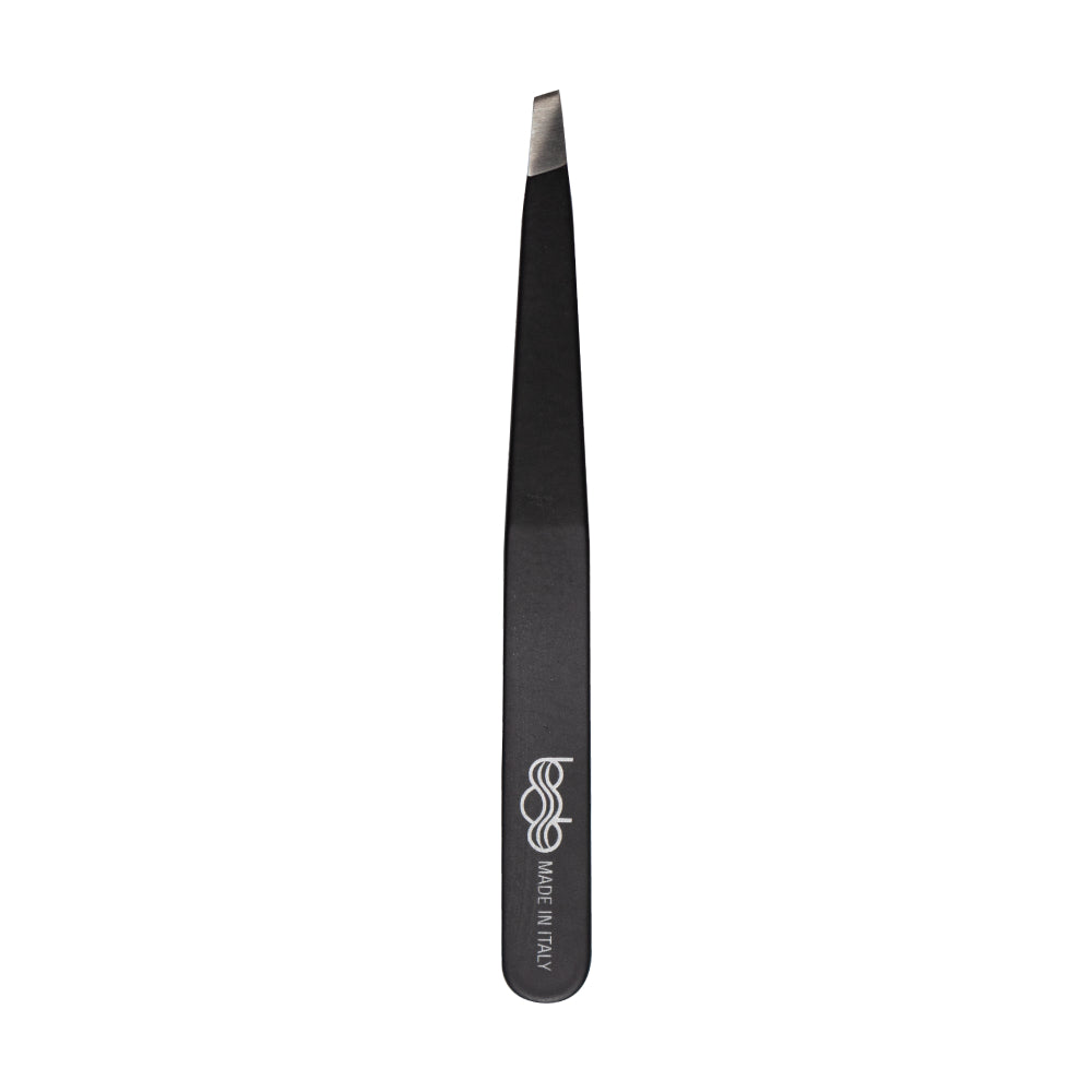 Bob Premium Tweezers Slant Black - Made in Italy Tweezers Bob