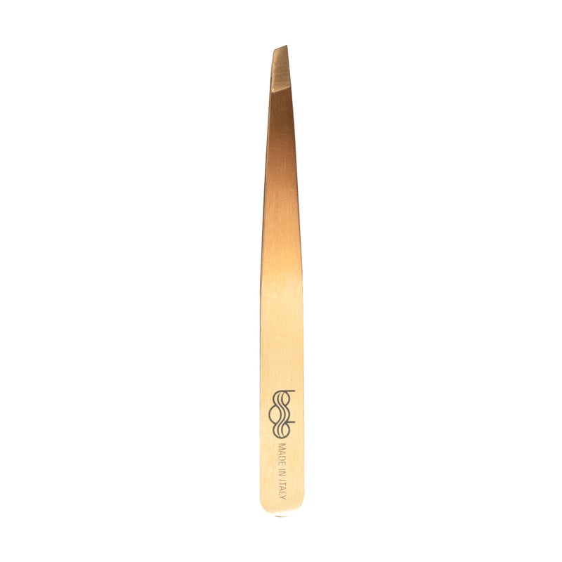 Bob Premium Tweezers Slant Gold