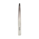 Bob Premium Tweezers Slant Silver - Made in Italy Retail Bob