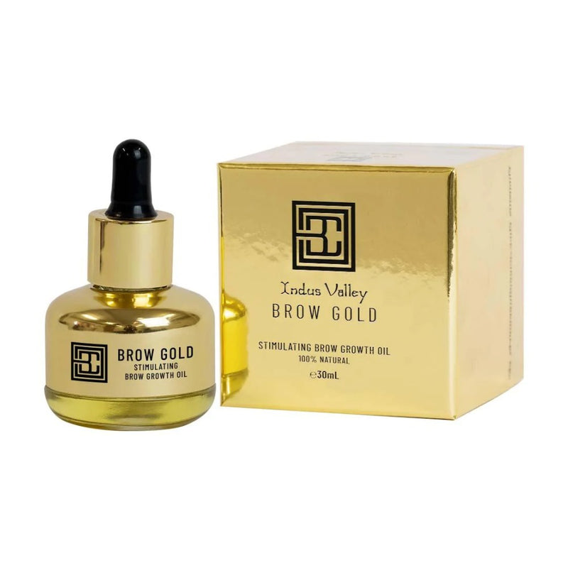 Brow Code Brow Gold Stimulating Brow Oil 30ml Packaging