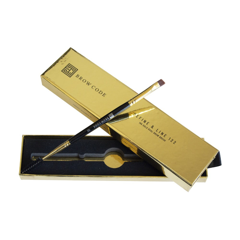 Brow Code Define & Line 18K Dual Brow Brush 122 Eyebrow Brow Code