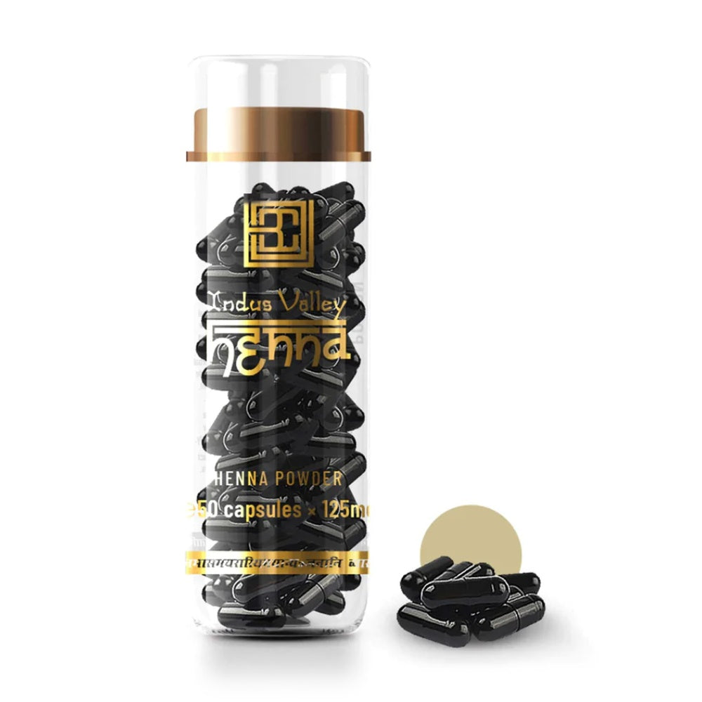Brow Code Henna Black 50 Capsules x 125mg Eyebrow Brow Code