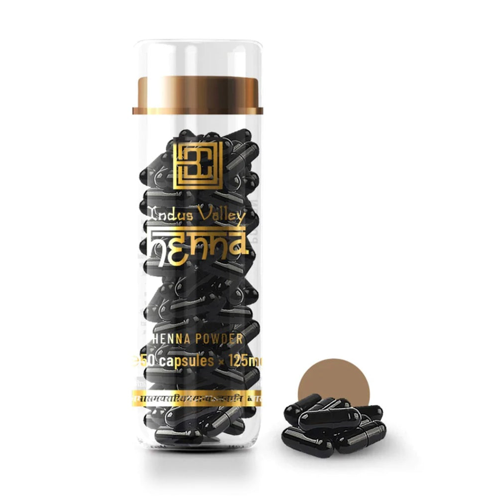 Brow Code Henna Black 50 Capsules x 125mg Eyebrow Brow Code