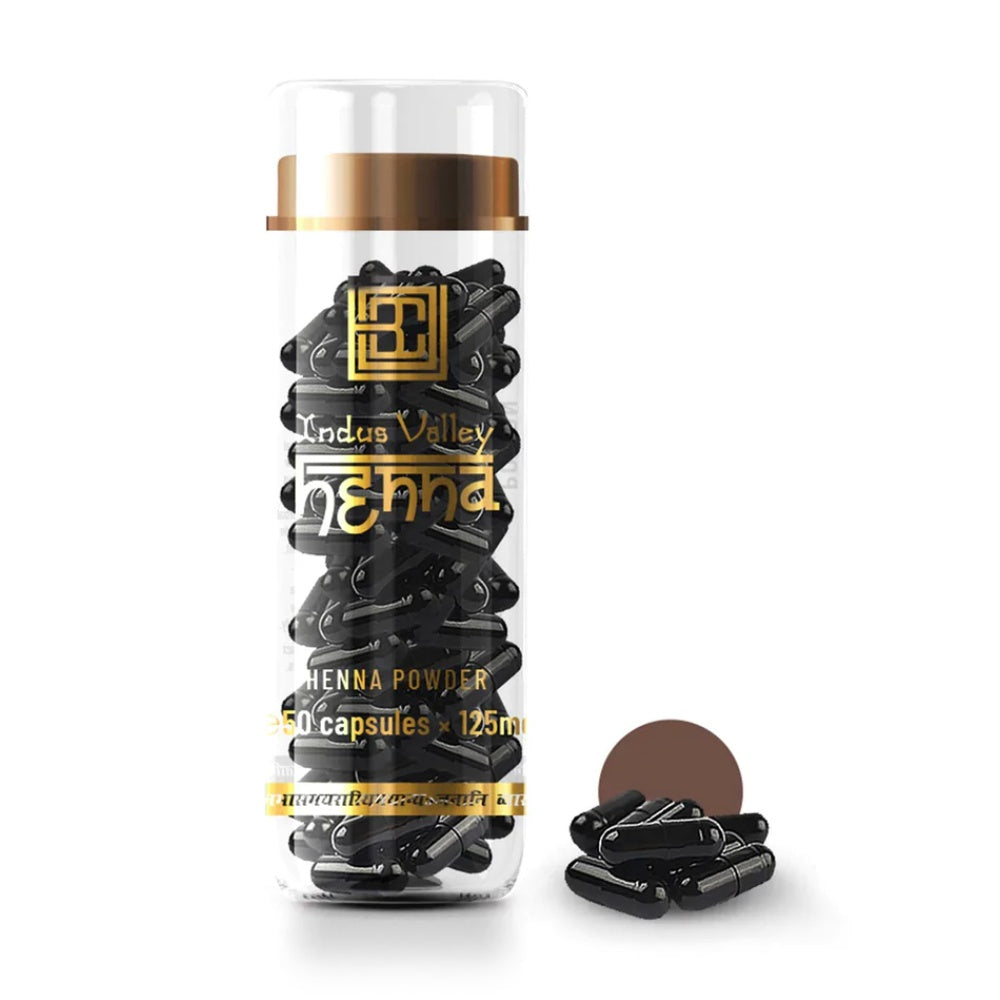 Brow Code Henna Black 50 Capsules x 125mg Eyebrow Brow Code