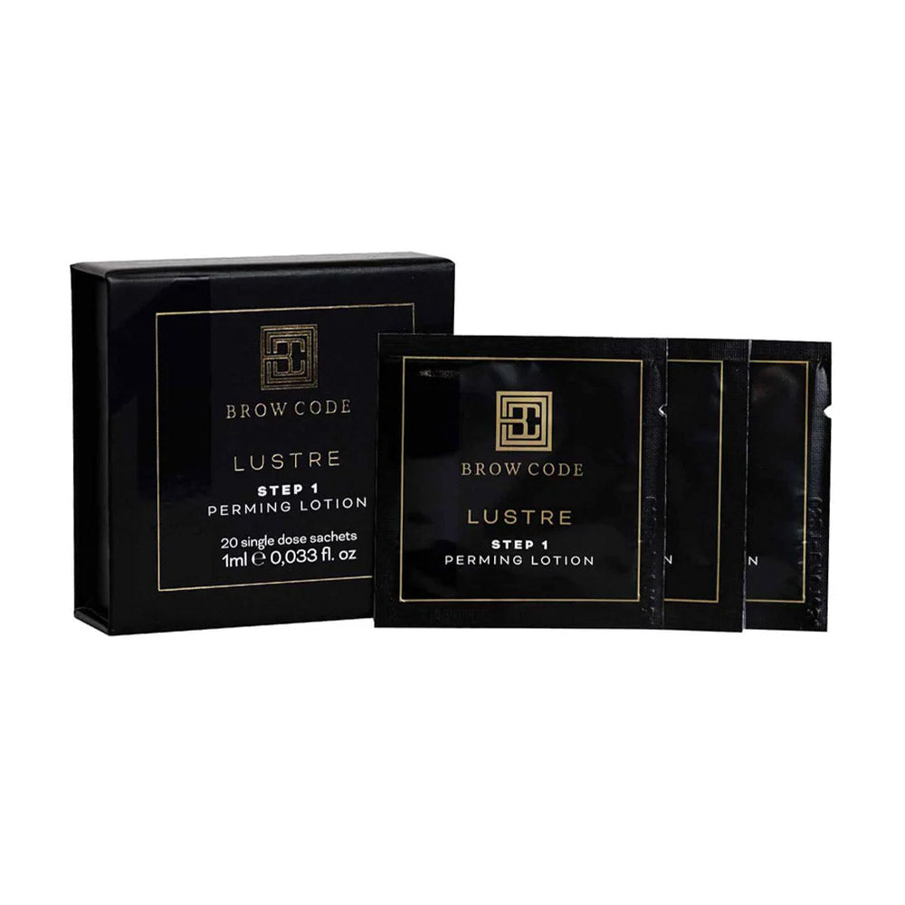 Brow Code Lustre Step 1 Single Use Sachets 20x 1ml Eyebrow Brow Code
